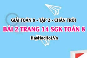 Bài 2 trang 14 Toán 8 Tập 2 Chân trời sáng tạo: Hệ Trục Tọa Độ Oxy